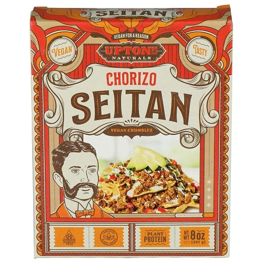 Upton's Naturals SEITAN Chorizo, 6 x 8 oz Case - DOT product image 2