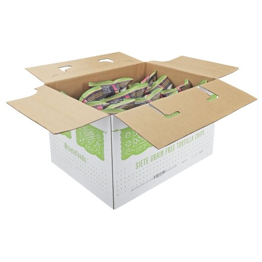 Siete Lime Tortilla Chips, 12 x 5 oz Case - Snacks