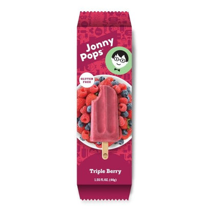 JonnyPops TRIPLE BERRY CREAMY SMOOTHIE ON A STICK, 96 x 1 each Case - DOT product image 2