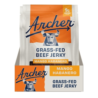 County Archer Jerky Gluten-Free Mango Habanero Grass-Fed Beef Jerky, 12 x 2.5 oz Case - DOT product image 8