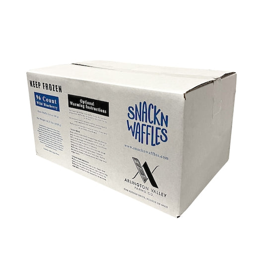 Snack'N Waffles Blueberry, 96 x 2.4 oz Case - Breakfast Foods