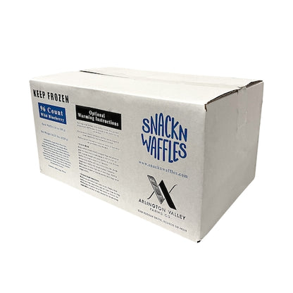 Snack'N Waffles Blueberry, 96 x 2.4 oz Case - Breakfast Foods