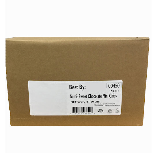 Enjoy Life Mini Chip Semi Sweet, 1 x 50 lb Case - Candy & Confections