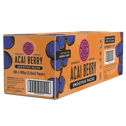 Pitaya Plus ORGANIC ACAI TRADITIONAL SMOOTHIE PACKS, 60 x 100 GR Case - DOT product image 3