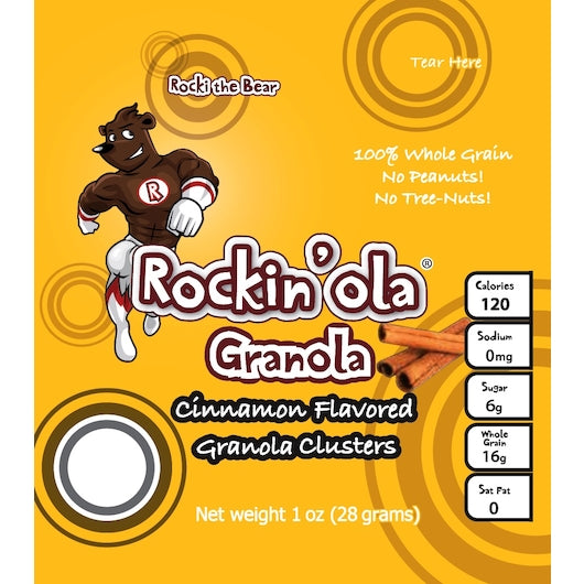 Rockin'Ola Cinnamon Granola, 250 x 28 GR Case - Breakfast Foods