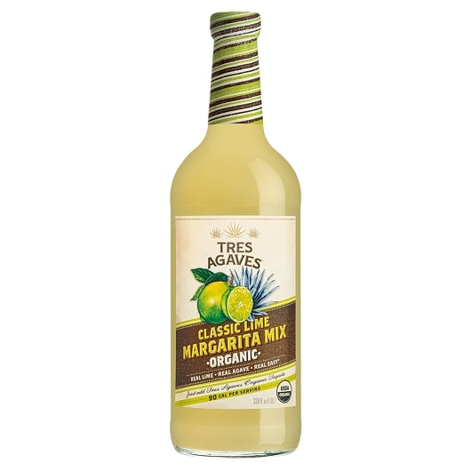 Tres Agaves Mixers Organic Lime Margarita, 1 x 12 each Case - Mixers