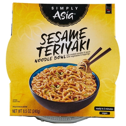 Sesame Teriyaki Noodle Bowl Sesame Teriyaki, 6 x 8.5 oz Case - DOT product image 6