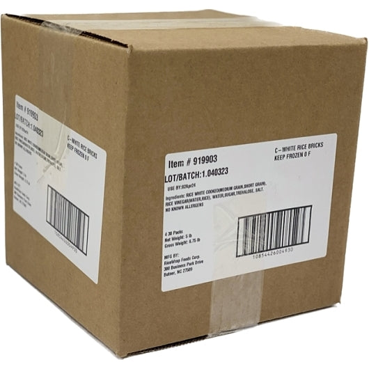 Ricewrap Foods Custom White Rice Bricks, 4 x 1.4 lb Case - Rice & Grains - image 2
