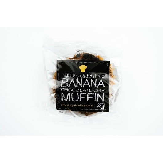 Omg... It's Gluten Free Vegan Banana Chocolate Chip Muffins, 12 x 4.5 oz Case - Bakery & Desserts