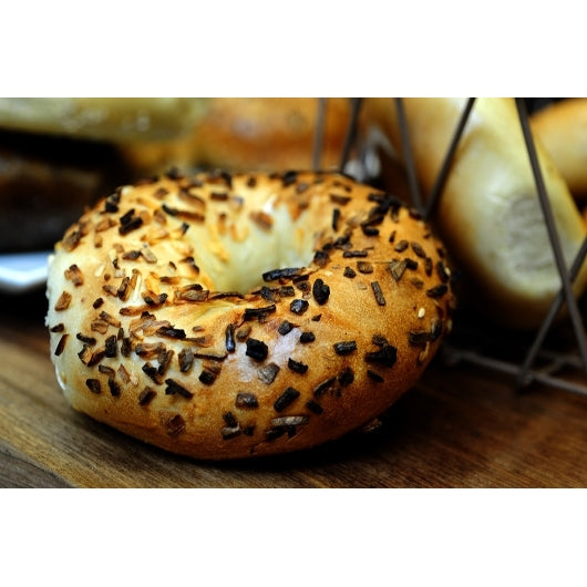 Davidovich Onion Bagels, 60 x 5.25 oz Case - Breads, Rolls & Buns