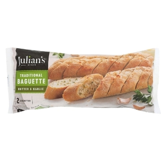 Julians Butter and BUTTER & GARLIC BAGUETTE - Traditional (Twin Packs), 12 x 12.35 oz Case - DOT product image 7