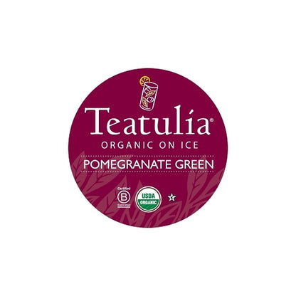 Teatulia Organic Teas POMEGRANATE GREEN ICED TEA, 1 x 24 ct Case - DOT product image 5