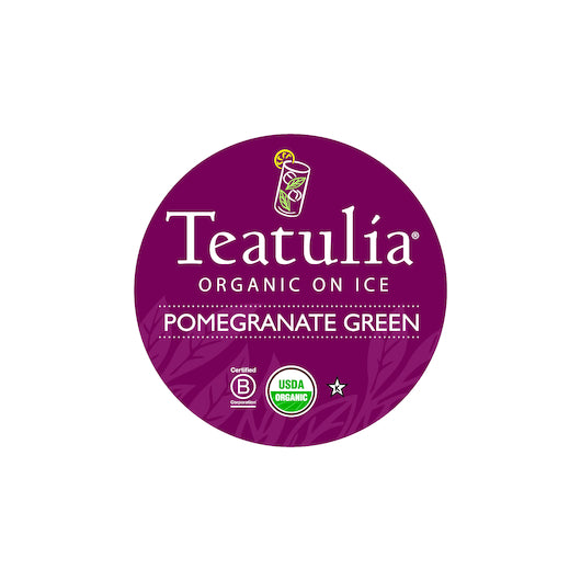Teatulia Organic Teas POMEGRANATE GREEN ICED TEA, 1 x 24 ct Case - DOT product image 4