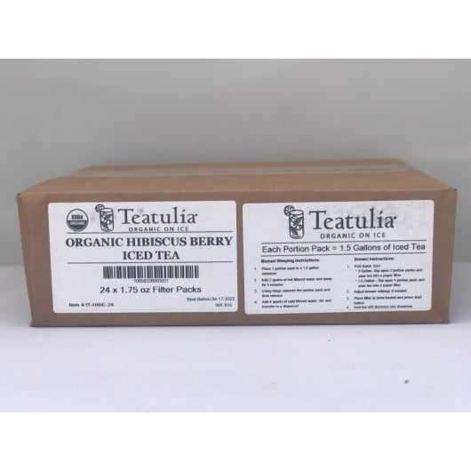 Teatulia Organic Teas HIBISCUS BERRY ICED TEA 24 COUNT, 1 x 24 ct Case - DOT product image 8