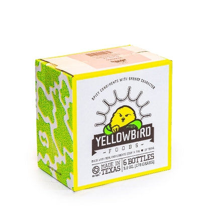 Yellowbird Condiment Sauce Jalapeno Hot Sauce Bottle, 6 x 9.8 oz Case - Alternate product angle or state