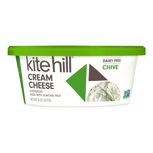 Kite Hill Dairy-Free Chive Almond Cream Cheese, 6 x 8 oz Case - DOT product image 3