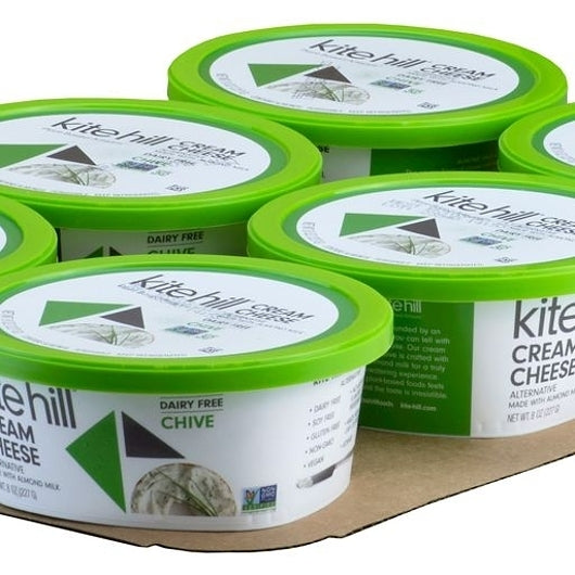 Kite Hill Dairy-Free Chive Almond Cream Cheese, 6 x 8 oz Case - DOT product image 5