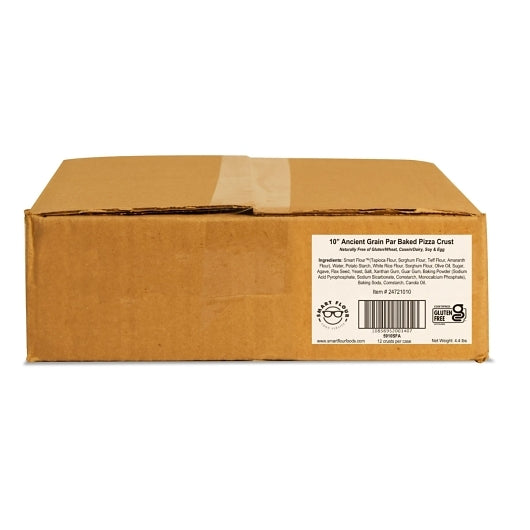 Smart Flour Foods GLUTEN FREE ANCIENT GRAIN PIZZA CRUST 10 INCH, 12 x 6.1 oz Case - DOT product image 6