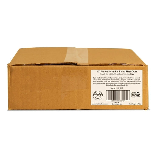 Smart Flour Foods 12 Inch GLUTEN FREE ANCIENT GRAIN PIZZA CRUST, 12 x 12 x 9.2 oz Case - DOT product image 5
