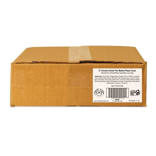 Smart Flour Foods GLUTEN FREE ANCIENT GRAIN PIZZA CRUST 8 INCH, 12 x 4.4 oz Case - DOT product image 6
