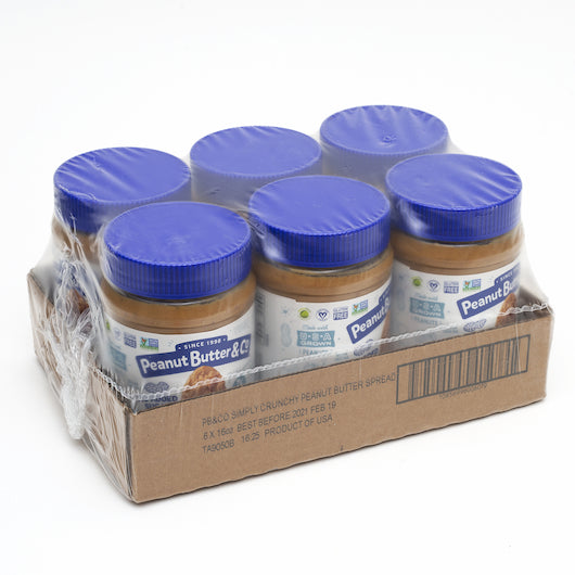 Peanut Butter & Co All Natural Simply Crunchy Peanut Butter Spread, 6 x 16 oz Case - DOT product image 2