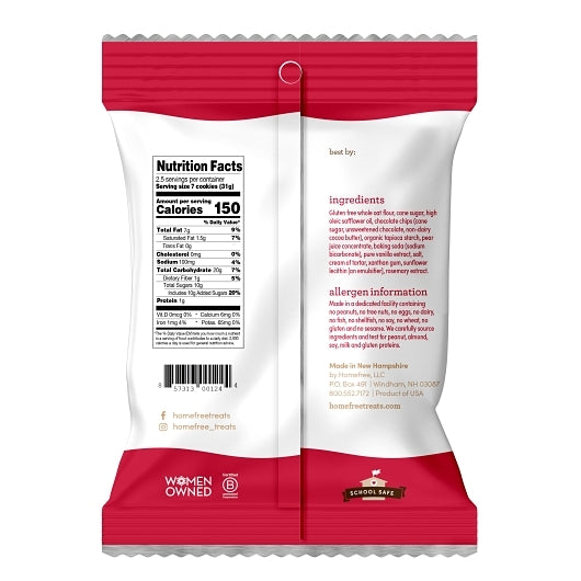 Homefree Chocolate Chip Mini Cookies, 8 x 3 oz Case - Bakery & Desserts - image 2