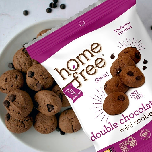 Homefree Gluten-Free Mini Cookies Double Chocolate Chip, 10 x 0.95 oz Case - DOT product image 5