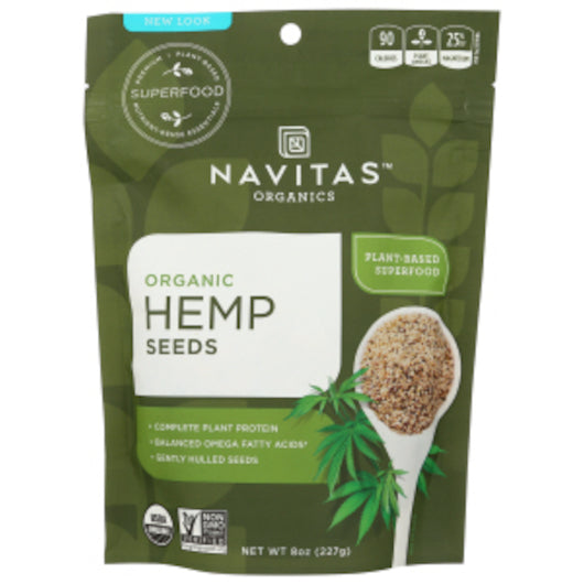 Navitas Organics Hemp Seed, 12 x 8 oz Case - Nuts & Seeds