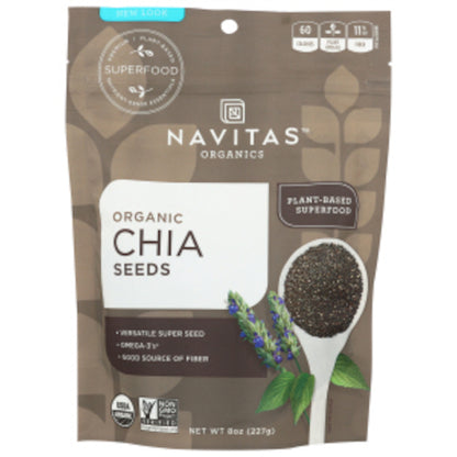 Navitas Organics Chia Seeds, 12 x 8 oz Case - Health & Personal Care