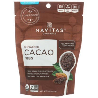 Navitas Organics Cacao Nibs Organic, 4Oz. (Pack Of 12) - DOT product image 1