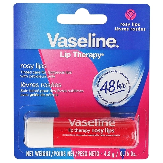 Vaseline Rosy Lip Therapy Care, 24 x 0.16 oz Case - Health & Personal Care