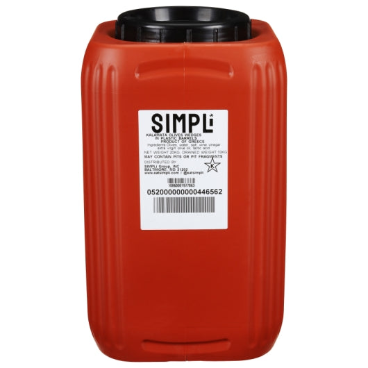 Simpli Kalamata Olive Wedges, 1 x 10 KG Case - Condiments & Sauces