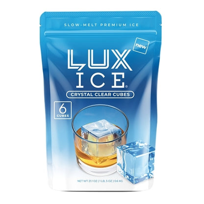 Lux Ice Retail Cubes, 6 x 20 oz Case - Water - image 2