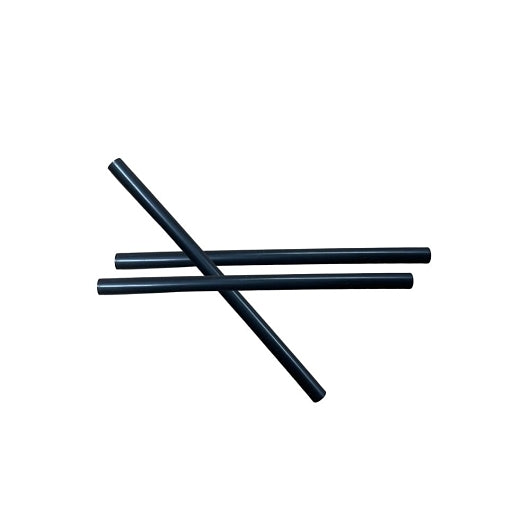 StrawFish 5.75" Giant Cocktail Straw Unwrapped Black Biodegradable, 10 x 500 ct Case - Straws & Stirrers - image 2