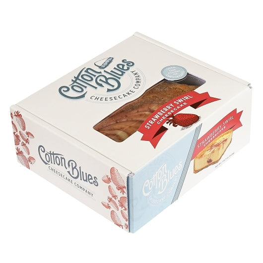 Cotton Blues Cheesecake Co. Strawberry Swirl Quarter Cheesecake, 6 x 1 each Case - Bakery & Desserts
