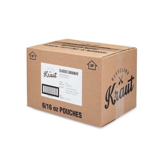 Cleveland Kraut Classic Caraway Sauerkraut Pouch, 6 x 16 oz Case - DOT product image 2