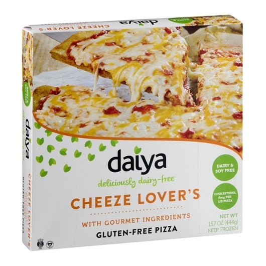Daiya Vegan Dairy-Free Plant-Based Thin Crust Cheese Lover's Pizza 10 Inch, 8 x 15.7 oz Case - Prepared Foods