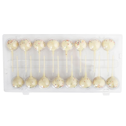 iNKLeS White Chocolate Birthday Cake Pop, 6 x 16 PC Case - Bakery & Desserts - image 2