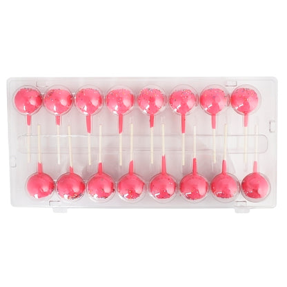 iNKLeS Strawberry Cake Pop With Rainbow Topping, 1 x 6 ct Case - Bakery & Desserts