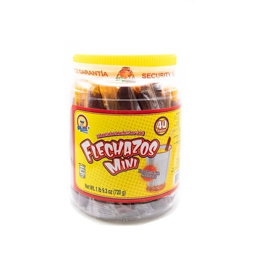 El Azteca Flechazos Tamarind Straw Mini, 8 x 40 each Case - Candy & Confections - image 2