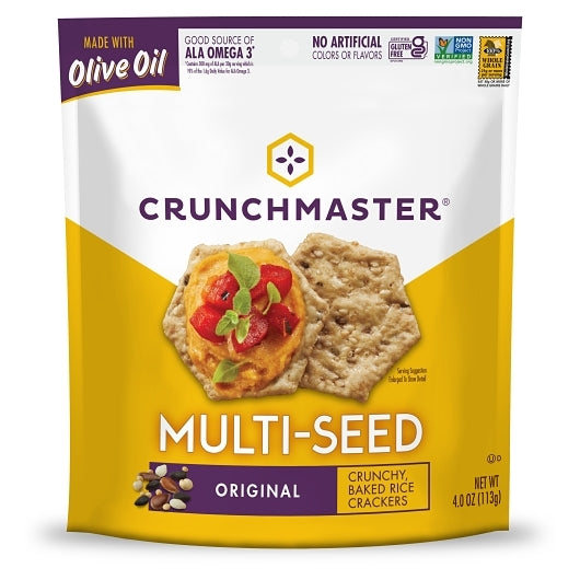 Crunchmaster Multi-seed Crackers Original, 12 x 4 oz Case - Crackers & Grahams