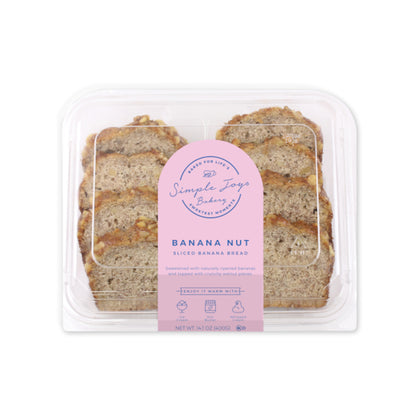 Simple Joys Bakery Sliced BANANA NUT CAKE, 10 x 14.1 oz Case - DOT product image 6