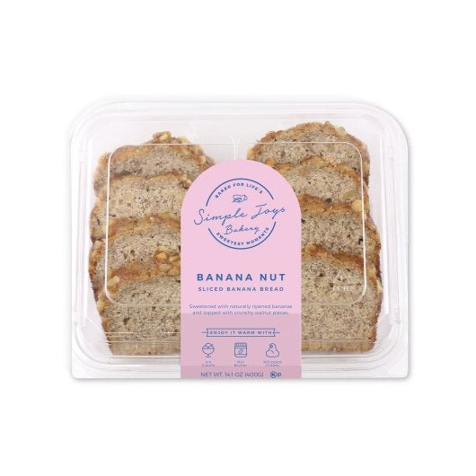 Simple Joys Bakery Sliced BANANA NUT CAKE, 10 x 14.1 oz Case - DOT product image 7