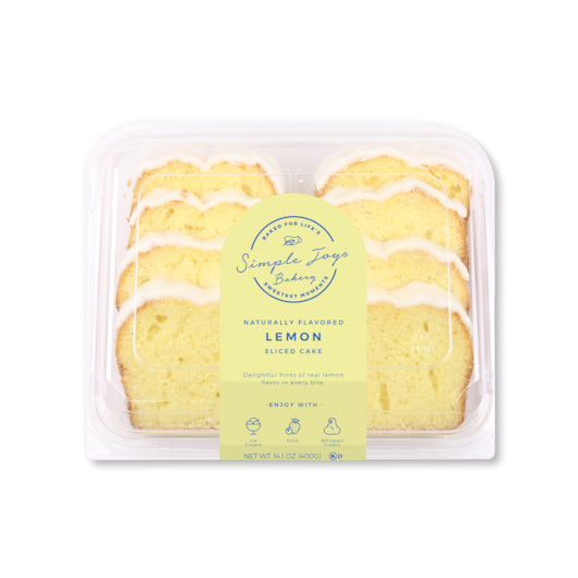 Simple Joys Bakery Sliced & ICED LEMON CAKE, 10 x 14 oz Case - DOT product image 6