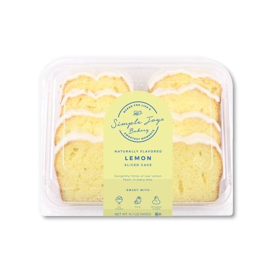 Simple Joys Bakery Sliced & ICED LEMON CAKE, 10 x 14 oz Case - DOT product image 7