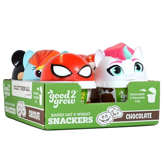 Good2Grow Chocolate Oat & Wheat Biscuits Toddler Snack Cup, 6 x 2.1 oz Case - Candy & Confections