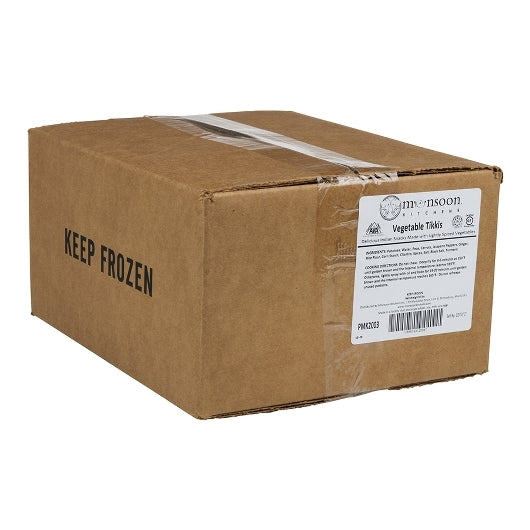 Monsoon Vegetable Tikkis Vegan Gluten Free Vegetable Tikkis, 4 x 2 lb Case - DOT product image 7