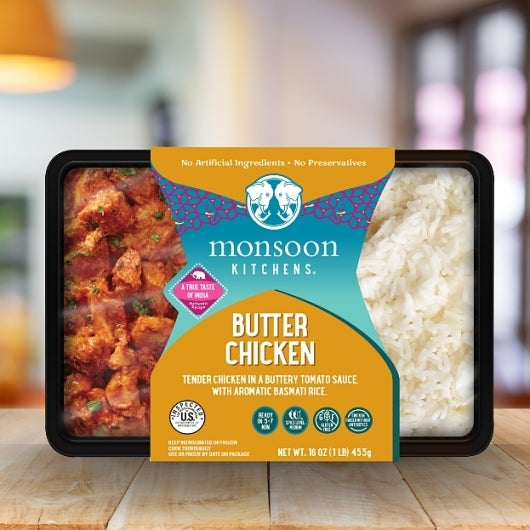 Monsoon Kitchens Butter Chicken Meal Tray, 6 x 16 oz Case - DOT product image 5