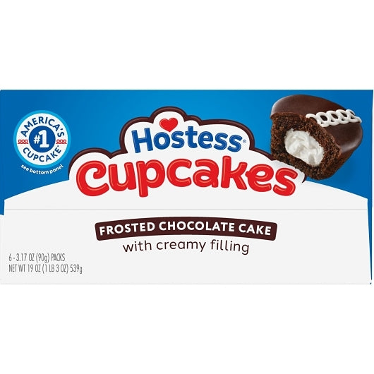 Hostess Single Serve Chocolate Snack Cupcake, 6 x 6 x 3.17 oz Case - DOT product image 2