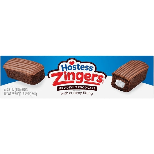 Hostess Single Serve Chocolate Zinger Snack, 6 x 6 x 3.81 oz Case - DOT product image 8